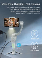 AXNEN HQ5 Stabilizador Gimbal De 3 Ejes Para Teléfono Móvil Antisucción Con Opción De Rastreo AI Para iPhone Y Android - details 12