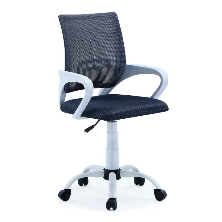 Silla de escritorio Line tejido red transpirable 3D altura regulable gris oscuro 90-102x60x60 cm Adec - 1