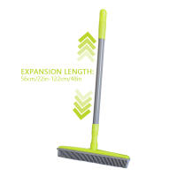 Copa De Broom De Goma Con Mango Largo Telescopio Ajustable 56-120cm Cepillo De Limpieza Para El Hogar Eliminador De Pelo De Mascotas - details 8