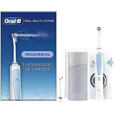 Oral-b irrigator oral health center: dental irrigator, 1 oxyjet head and 1 water jet head, original gifts - 1
