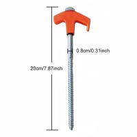 4/8pcs Ganchos De Tenda Al Aire Libre 20/25cm Ancoraciones De Acero De Carbono Para Carpa Accesorios De Camping Y Viajes - details 11