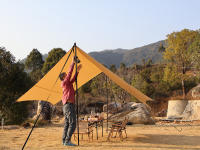 Juego Completo De Correa De Tela Para Instalación De Tarp De Camping 2P Y 4P Cuerda De Seguridad Para Carpa Accesorio De Tenda - details 3