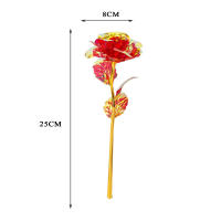 Rosa De Simulación Para Día De San Valentín En Oro 24k Papel De Aluminio Rosa Dorada Regalo Creativo Para Amantes Decoración De Boda - details 18