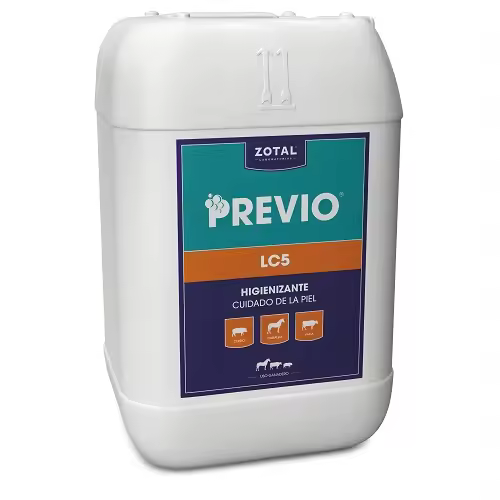 ZOTAL PREVIO LC5 Higienizante Limpiador de Piel para Cerdos, Caballos y Vacas, 5 kg - 1