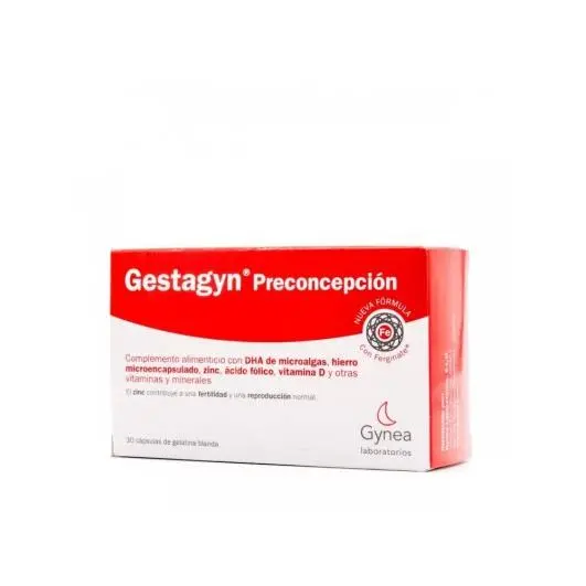 Kern Pharma - GESTAGYN PRECONCEPCION 30 CAPSULAS - Preparación para la Concepción - Mejora Nutricional - Desarrollo Fetal Saludable - Liberación Progresiva - 1