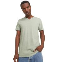 Camiseta con botones hombre Jack & Jones 12164972 manga corta color verde - details 1