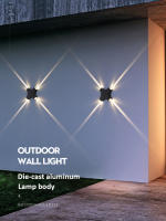 Lámpara De Pared LED12W Impermeable Para Exterior Iluminación De 4 Lados Para Jardín Y Courtyard Iluminación Decorativa Exterior - details 5