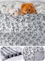 Manta De Mascota Suave Y Gruesa Con Patrón De Dibujos Animados Cómoda Y Cálida Para Gatos Y Perros Toalla De Baño Para Gatos - details 1