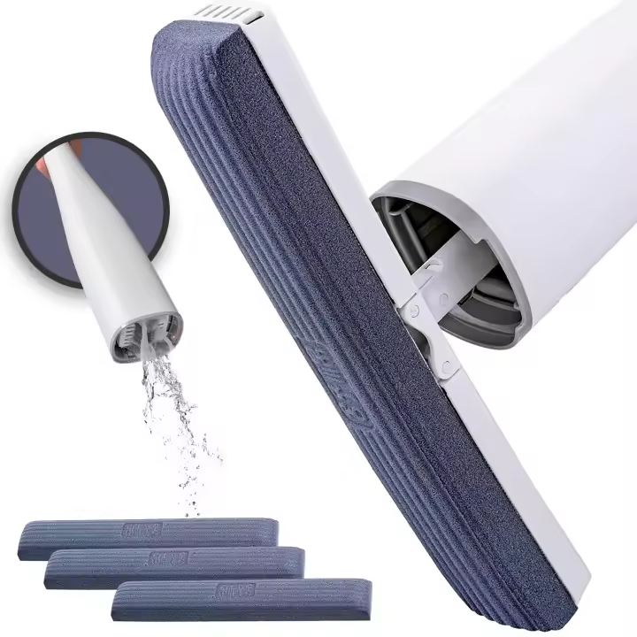 JUPPLIES Fregona Mopa para Limpiar Azulejos y Paredes - Fregona Autoescurrible 360ª Super Absorbente - Fregona Multifuncional para Limpieza - Mopa de Limpieza Diseño Minimalista - 1