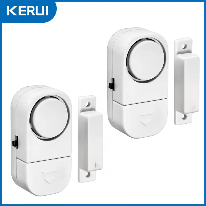 Sensor De Puerta Y Ventana KERUI Independiente Con Alarma De Seguridad Inalámbrica 90db Sensor Magnético Para Protección Doméstica - 1