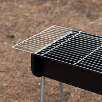 Aktive - Barbacoa de carbón de acero con parrilla de 60x30 cm, estructura resistente y compacta, fácil montaje y limpieza, ideal para jardín, terraza y camping - details 6