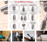 10 PCs Broca De Carburo De Tungsteno 1/8" Herramienta Rotativa De Burilado Doble Corte De Diamante Para Dremel Herramientas De Molienda Eléctrica Metalworking - details 13