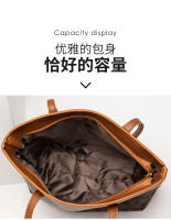 Bolso De Mano Grande Con Cremallera Bolso De Mamá Tendencia 2024 Estampado De Triángulo Tejido Generoso Capacidad Grande Estilo Hobos - details 5