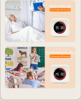Timer Digital Visual Mini Cubo Recargable Con Sensor De Gravedad Y Pantalla LED Para Cocina Estudio Ducha 4 Tiempos Preset - details 10