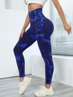 Leggings De Yoga Para Mujer Con Cintura Alta Y Diseño De Encaje Tie Dye Pantalones Elásticos Con Levantamiento De Glúteos Adecuados Para Ejercicio Y Fitness - details 7