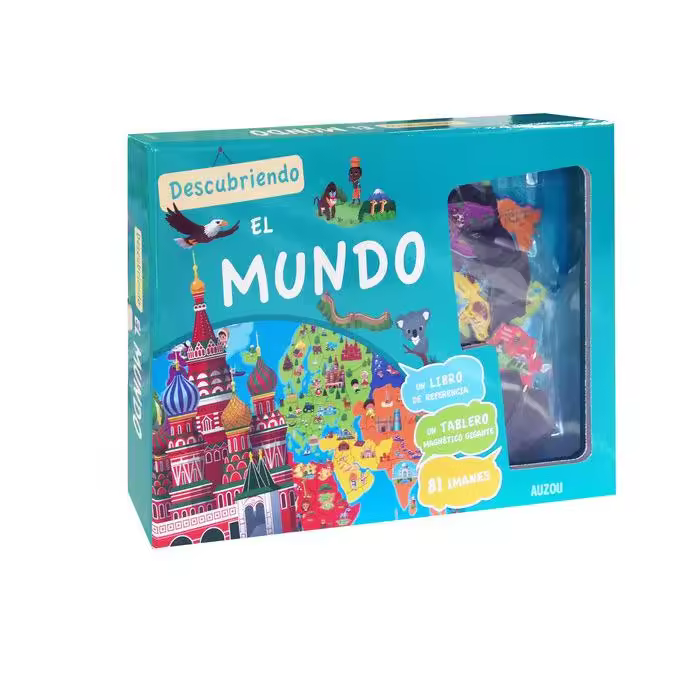 Libro DESCUBRIENDO EL MUNDO  ATLAS MAGNETICO Editorial EDITORIAL AUZOU - 1