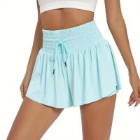 Pantalones cortos de Colores Sólidos para Mujeres, Gimnasio, yoga, entrenamiento Atlético, Correr, Sudar, faldas de Tenis, ropa - details 5