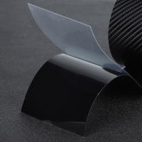 Película Protectora De Fibra De Carbono Negra Para Puertas De Coche Antirayones Adhesivo Accesorio De Coche - details 7