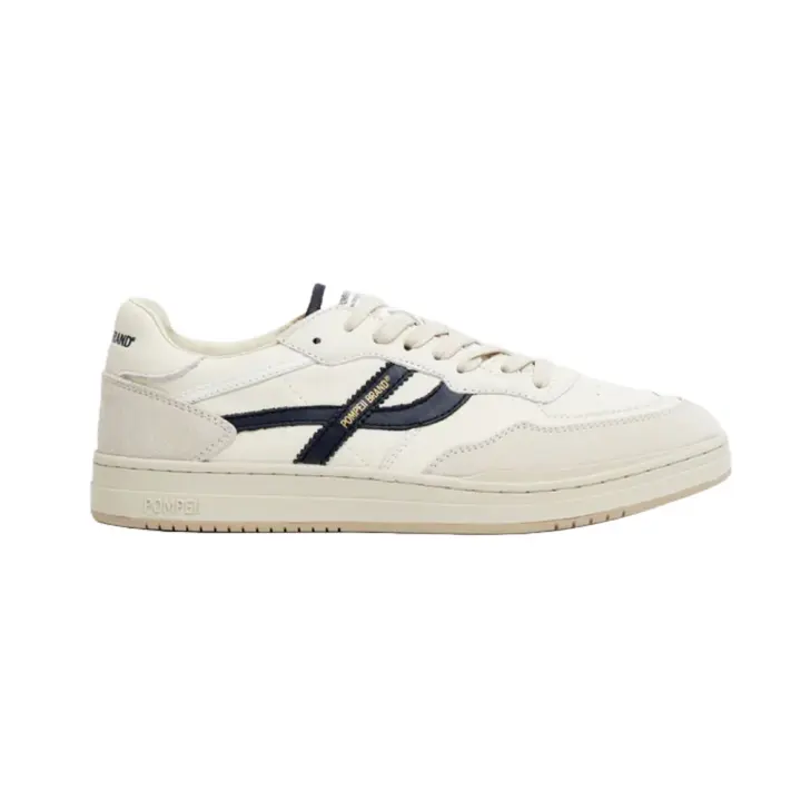 Zapatillas Beige-Azul Pompeii Elan Pippa Leather Ecru Navy - 1