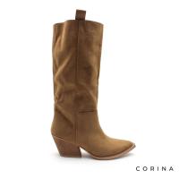 Corina Bota Campera Mujer Tacón Cubano - Elegante Diseño de Antelina - Cómodo y Versátil - details 2
