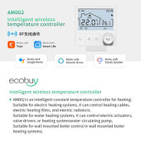 Termostato Wifi Tuya Inalámbrico Para Calefacción De Boilero Compatible Con Alexa Y Google Home Control De Temperatura Para Calentamiento De Agua Y Gas Batería Operada - details 6