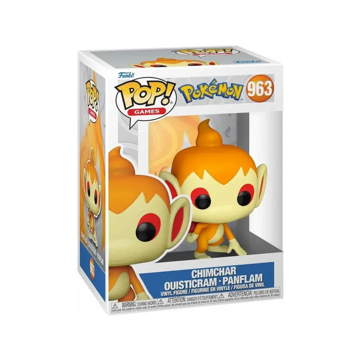 Funko Pop Games Pokémon Figura Chimchar 70925 Juguetes FUNKO - 1