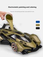 Modelo De Coche Dieciséisvoz Lambo V12 GT De Metal 1:24 Con Sonido Y Luz Regalo Para Coleccionistas Decoración De Escritorio Juguete Educativo Para Niños - details 7