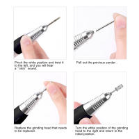 LULAA Máquina De Uñas Eléctrica Para Manicura Conjunto De Taladro Y Cortadores Para Uñas De Acrylico Herramientas De Pedicura Eléctrica - details 18