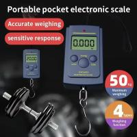 Báscula Digital Miniatura Para Pesca Y Viajes 40kg X 10g Portátil Con Gancho Colgante Escala De Mano Material Plástico - details 4