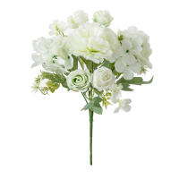 Bouquet De Flores Artificiales De Seda Carnation Y Rosa Para Bodas Decoración De Hogar Arcos De Jardín Y Wreaths Regalo DIY Venta Al Por Mayor Y Minorista - details 13