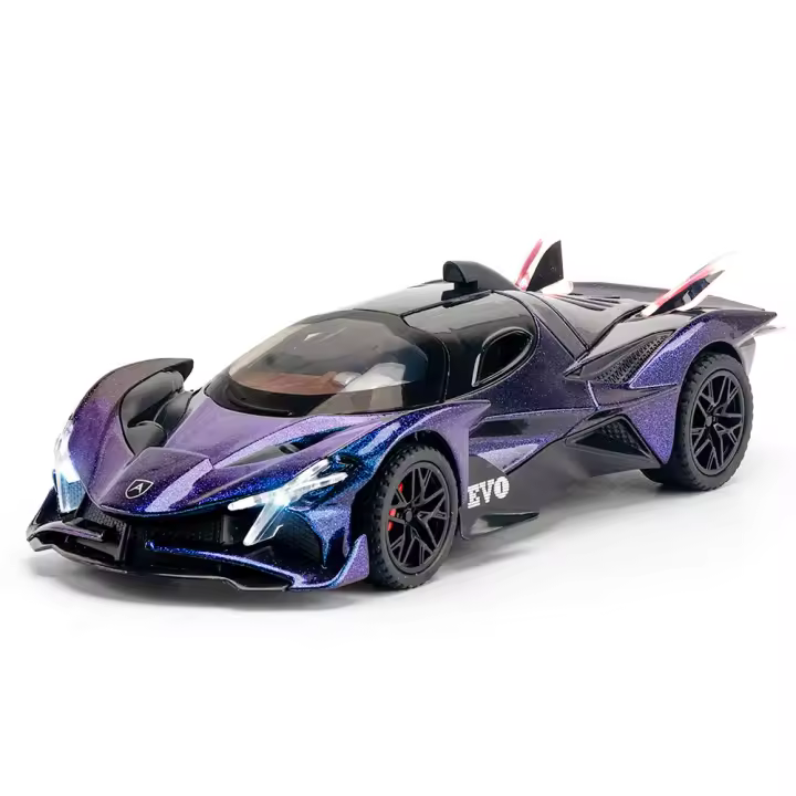 Coche De Deportes De Aleación Apollo EVO 1/32 Con Sonido Y Luz Modelo De Coche De Acción Para Niños Diseño Interior Exquisito Regalo Para Niños - 1