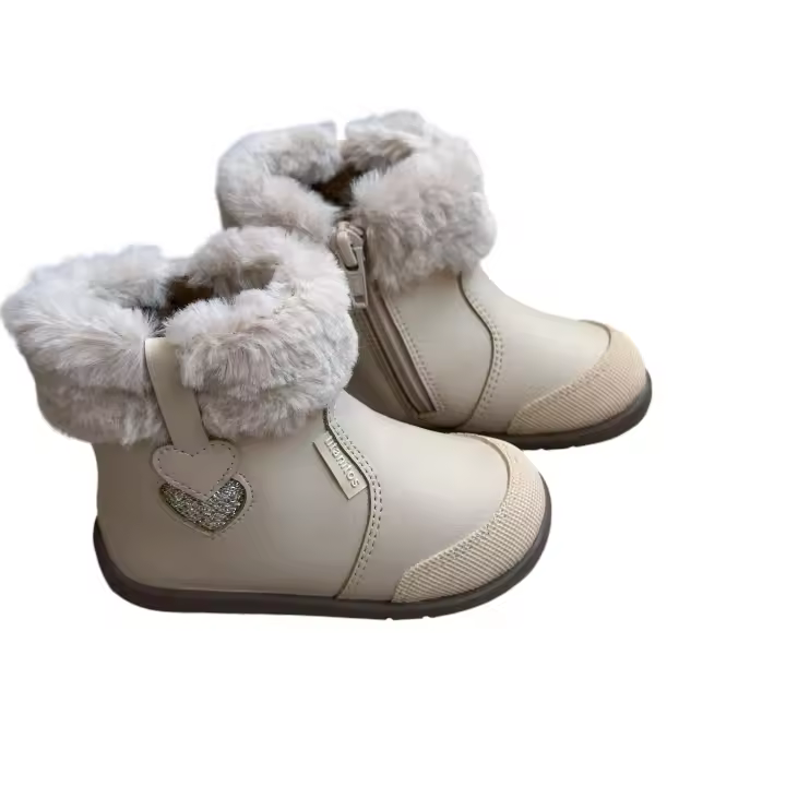 Botas respetuosas de piel lavable Titanitos Yaiza Beige - 1