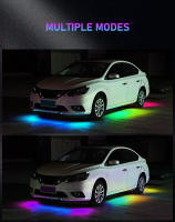 Tira De Luz LED Symphony Para Coche 12V RGB Control Remoto Y Por Voz Iluminación Decorativa Atmosfera Neón Inalámbrica Resistente Al Agua Para Automóvil - details 2