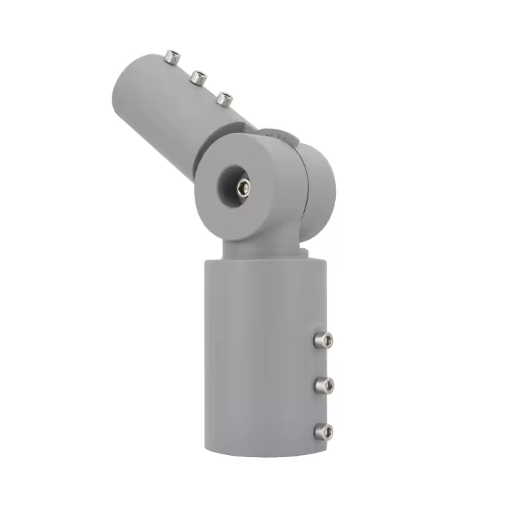 Ledkia Brazo de Columna Direccionable 90º Ø60 mm para Luminarias de Alumbrado Público Gris Gris - 1