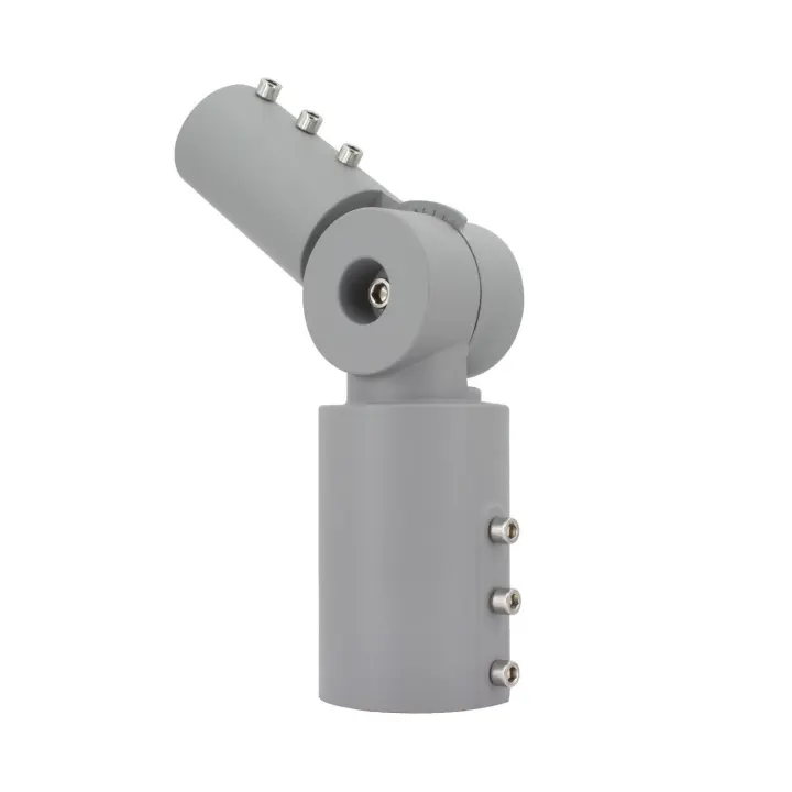Ledkia Brazo de Columna Direccionable 90º Ø60 mm para Luminarias de Alumbrado Público Gris Gris - 1