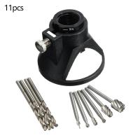 Juego De Accesorios Para Herramienta Multifuncional Rotativa Con Guía De Corte Y Bits De Router Herramientas De Mecanizado Eléctrico Pequeño Con Papel De Oca Y Plegable - details 6
