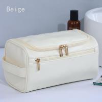 Bolsa De Viaje Para Hombres Y Mujeres Organizador De Maquillaje Y Cosméticos PU Impermeable Con Almacenamiento Portátil Y Colgante - details 14