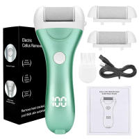 Archín Eléctrico Para Pies Recargable USB Con Pantalla Y 3 Cabezas De Reemplazo Para Eliminación De Callos Y Exfoliación - details 9