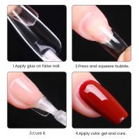 550pcs Tiras De Uñas Gelosas Sofisticadas Medianas Cortas En Forma De Dátil Y Cofre Matte Para Extensión De Uñas De Acrílico Herramientas De Manicura DIY Decorativas - details 9
