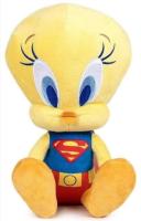 FAMOSA - Looney Tunes - Titti como Mujer Maravilla - Peluche 100 aniversario Warner Bross - Textura Suave - Producto oficial - Regalo ideal para fans y niños de cualquier edad - details 0