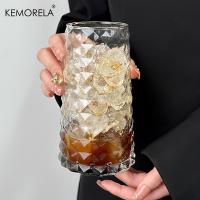 Taza De Café Americano Con Diseño De Diamante KEMORELA 500ML Ideal Para Whisky Té Jugo Leche Agua Vajilla Ecológica Para Bebidas - details 2