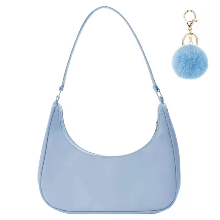 Bolso de hombro de las mujeres, Bolso de nylon Y2K, Bolso de las axilas de las mujeres-regalo de cumpleaños y aniversario - 1