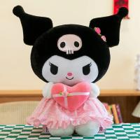 Muñeca De Peluche Sanrio 25Cm Kuromi Cinnamoroll Cross Dressing Hello Kitty My Melody Juguete De Dibujos Animados Regalos De Navidad - details 7