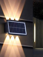 Lámpara De Pared Solar LED Impermeable Para Exterior Iluminación De Jardín Paisajística Para Pared De Patio Valla Escaleras Jardín - details 0