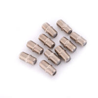 10pcs/Pack Conector F De Aleación De Aluminio Juntador De Tubos Femenino Adaptador De Barra Para Satélite/Cable TV RG6 Coaxial - details 6
