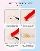 Soporte Transparente Para Uñas Falsas Con Imán Y Gel De Acrílico Práctico Para Manicura Combo De 10/20/30 Piezas - details 8