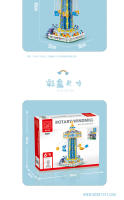 Bloques De Construcción Creativos 1892Pcs Amusement Park Rotating Windmill Modelo Para Niños Juguete De Navidad Set De Bloques De Pila - details 9
