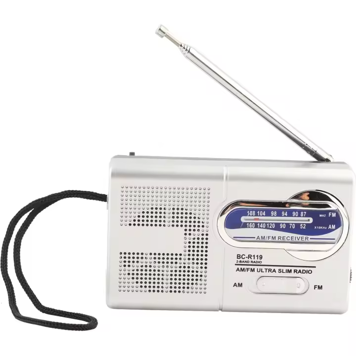 [Radio de bolsillo mejorada] Receptor portátil multifunción con altavoz y antena telescópica - Radio de bolsillo - 1