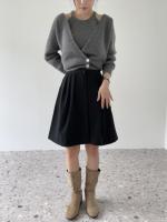 Nueva Estilo Coreano Otoño Invierno Suéter Cardigan V-neck Chaqueta De Cashmere Diseño De Chaleco Dos Piezas Para Mujer Top Jumper - details 6