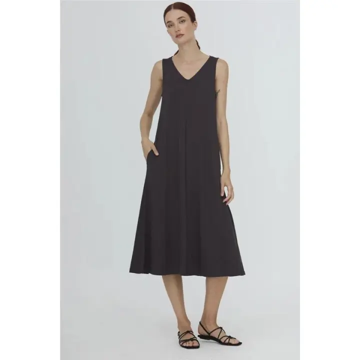 Wnt Vestido Fuelle Negro - 1